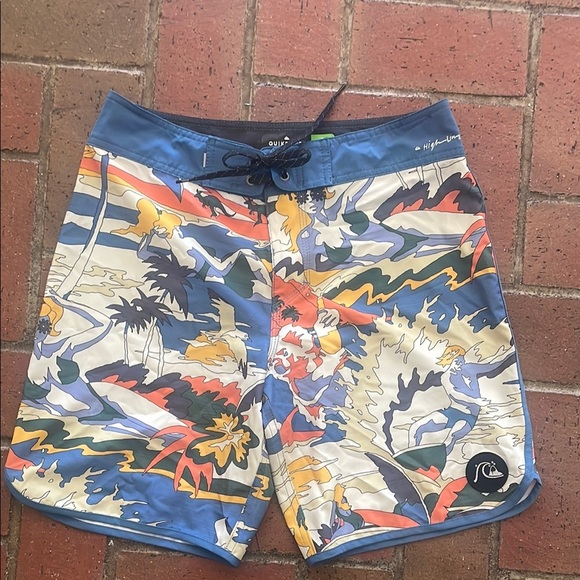 Quiksilver Men's Multicolor Swim Shorts - Picture 1 of 4